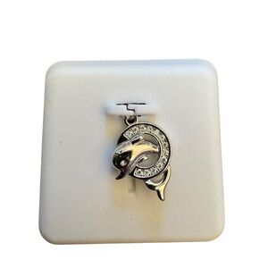 Elegant Silver Dolphin Pendant